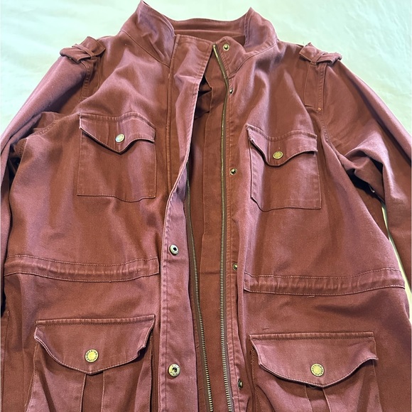 Adorable Spring/Fall Jacket - Maroon Color - Picture 4 of 9